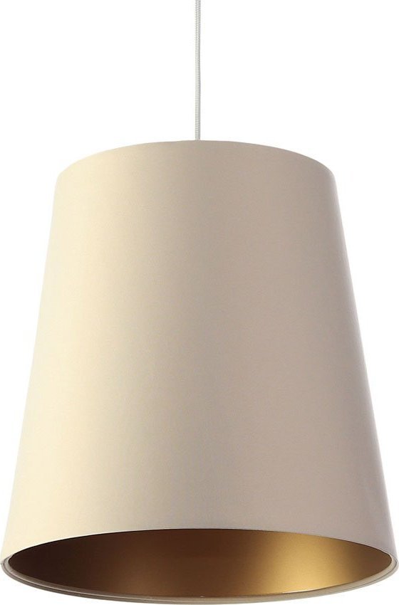 Lampa wisząca Lumes Kremowo-złota elegancka lampa wisząca glamour - S405-Arva