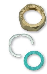 Gebo Nakrętka mosiężna 3/4" + uszczelka + pierścień SV16SET02