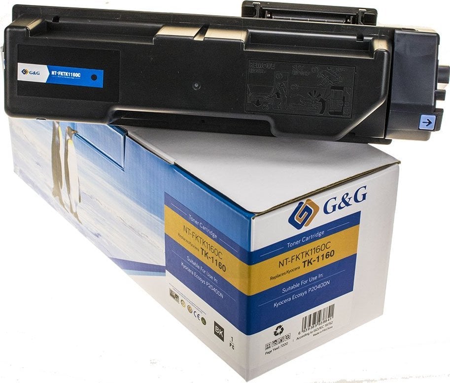 Toner G&G G&G kompatybilny toner z Kyocera TK1160, NT-FKTK1160C, black, 7200s