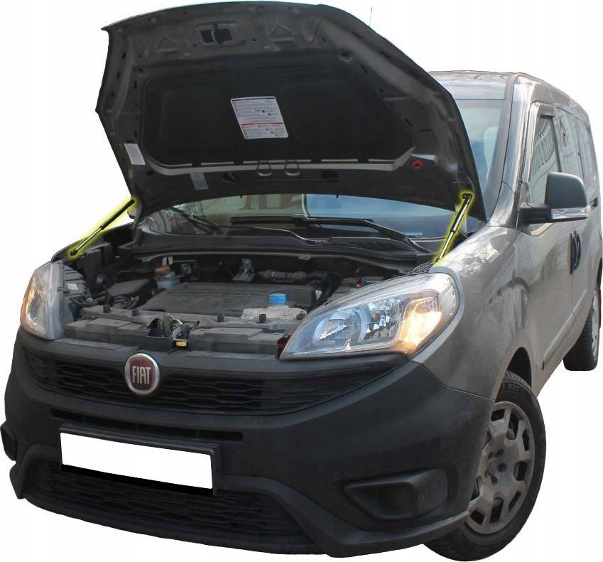 SIŁOWNIKI MASKI ZESTAW FIAT DOBLO 2 II PO LIFT