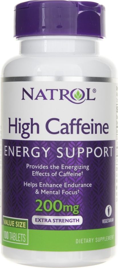 NATROL Natrol High Caffeine (Kofeina) 200 mg - 100 tabletek