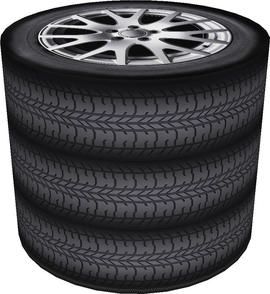 Bertoni-arco Okrągła pufa dekoracyjna - TYRES