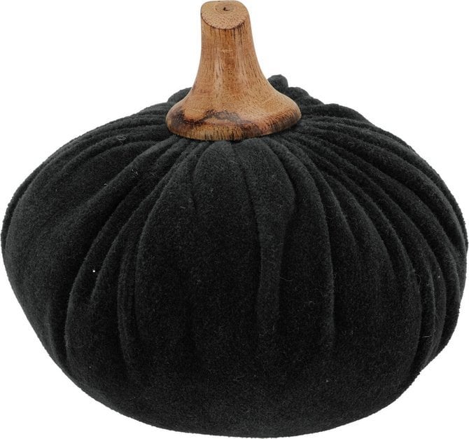 Dekoracja świąteczna Home Styling Collection Sztuczna dynia, materiałowa dekoracja, 10 x 11 cm