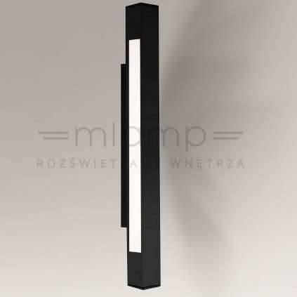 Kinkiet Shilo LAMPA ścienna OTARU 8629 Shilo prostokątna OPRAWA kinkiet LED 19,2W 4000K belka czarna