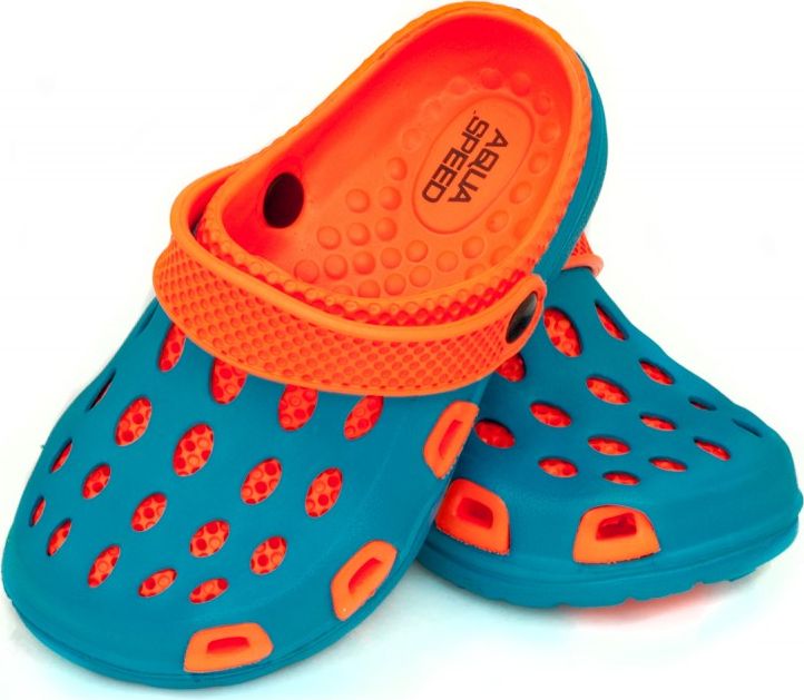 Aqua-Speed Klapki dziecięce basenowe, na plażę, chodaki SILVI 24-29 turkus Aqua-Speed Rozmiar 28