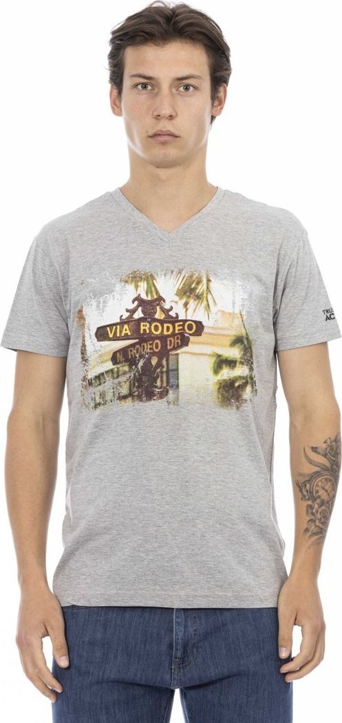 Trussardi Action T-shirty marki Trussardi Action model 2AT128 kolor Szary. Odzież Męskie. Sezon: XL