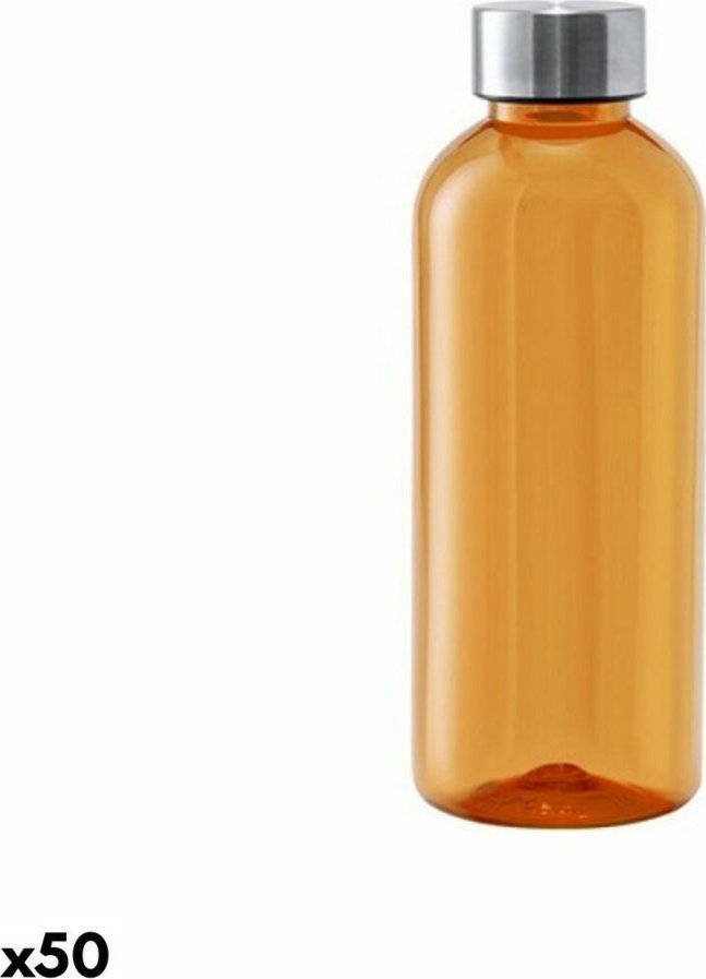 bigbuy sport Bidon 146873 Stal nierdzewna (600 ml) (50 Sztuk) - Pomarańczowy