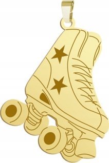 Radziszewska Jewellery Pozłacana Zawieszka Wrotki GRAWER GRATIS