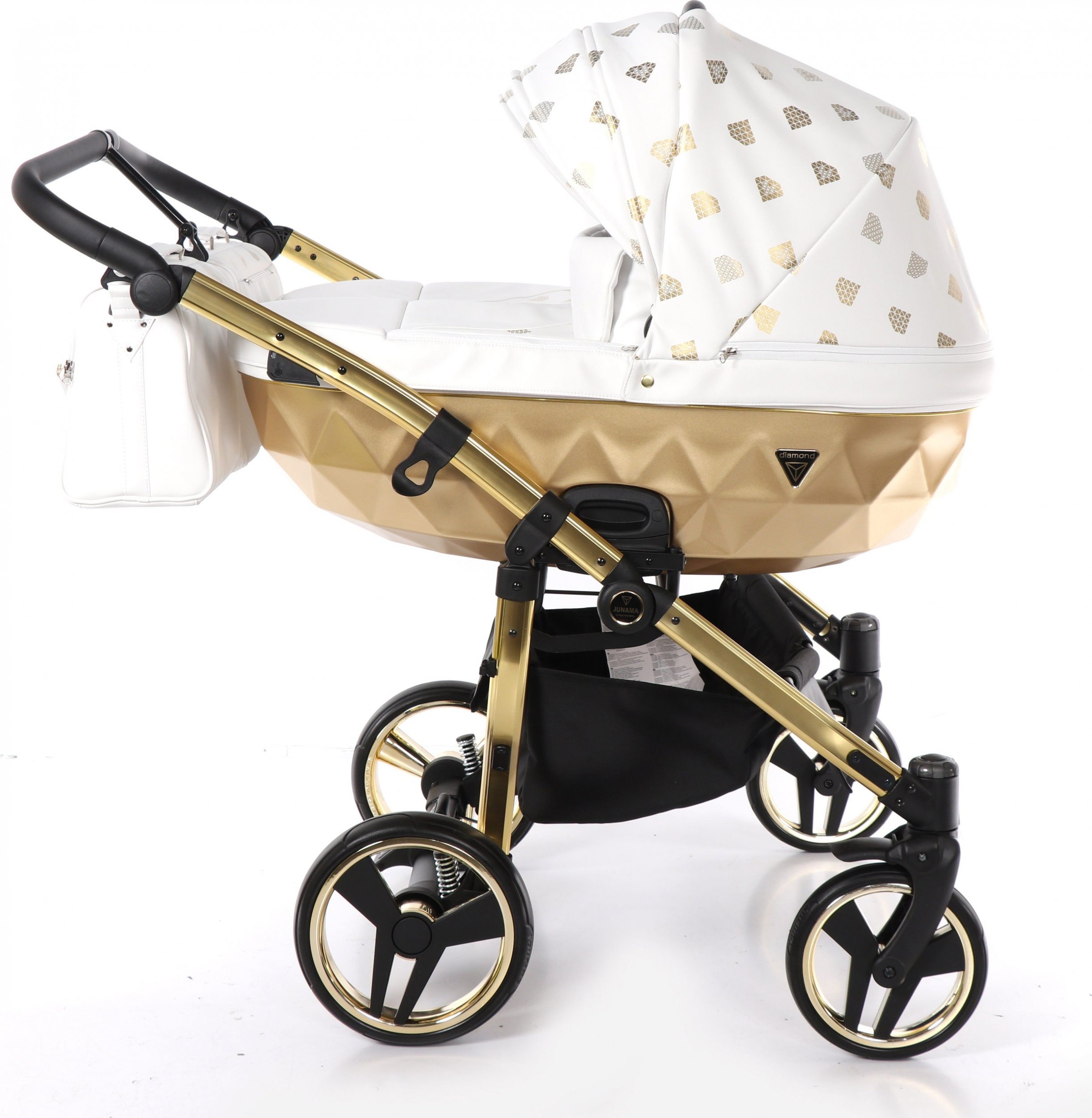 Wózek Junama Wózek bliźniaczy JUNAMA GLOW DUO 3w1 złoty V2