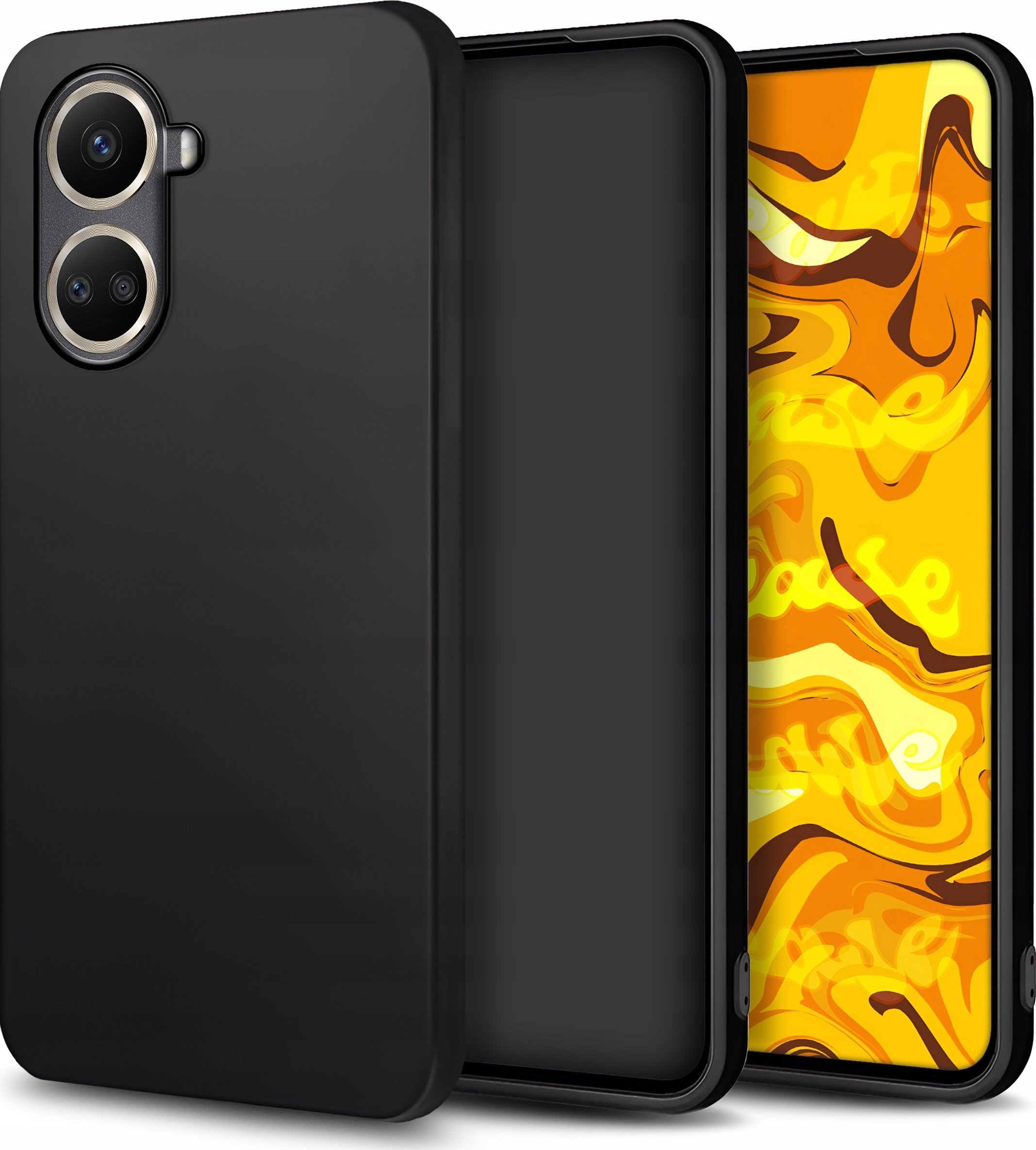 Hello Case ETUI DO HUAWEI NOVA 10 SE GUMOWE OBUDOWA CZARNE MATOWE SILIKON POKROWIEC