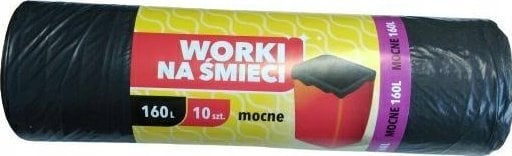 Horeca Worki Na Śmieci Mocne 160l Horeca 10szt Grafit..