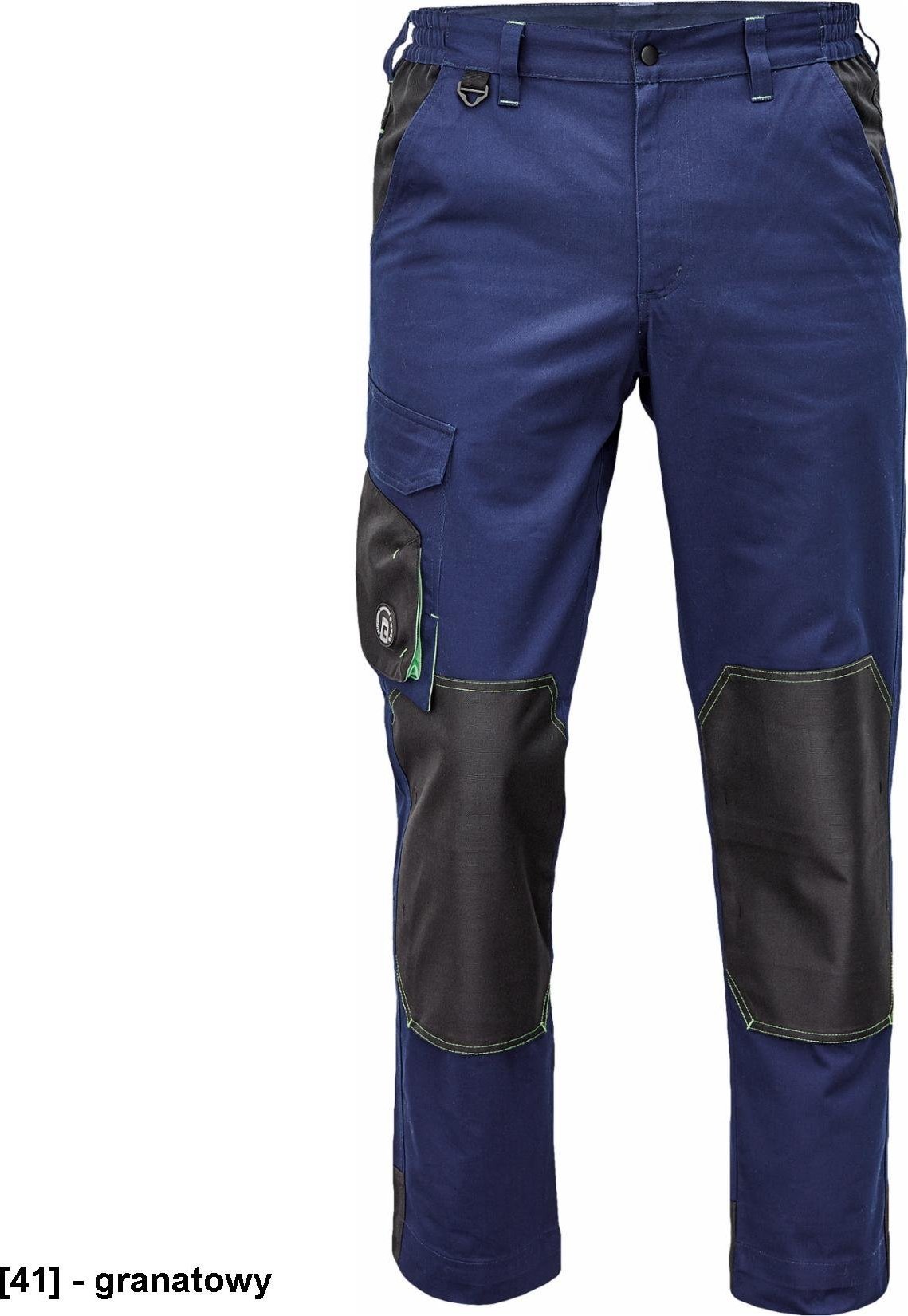 CERVA CREMORNE spodnie - męskie spodnie robocze do pasa, wytrzymała tkanina bawełnianiana, 60% bawełna, 40% poliester - granatowy 62