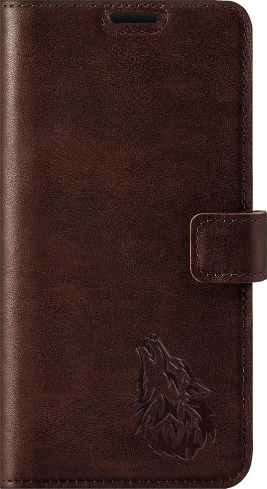 Surazo Wallet case - Western Ciemny Brązowy - Wilk Huawei P30