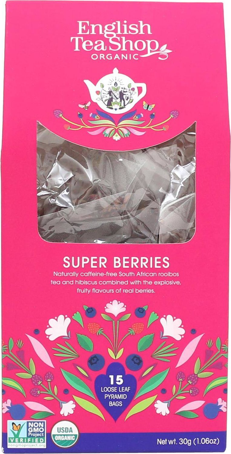 English Tea Shop Herbata Super Berries 15 piramidek