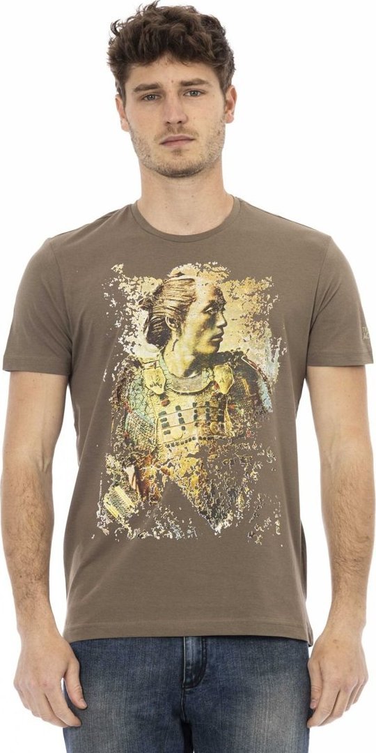 Trussardi Action T-shirty marki Trussardi Action model 2AT08 kolor Brązowy. Odzież Męskie. Sezon: L