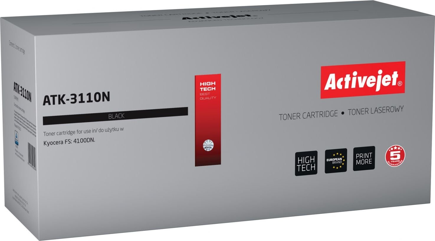 Toner Activejet Activejet Toner Activejet ATK-3110N (zamiennik Kyocera TK-3110; Supreme; 15500 stron; czarny)