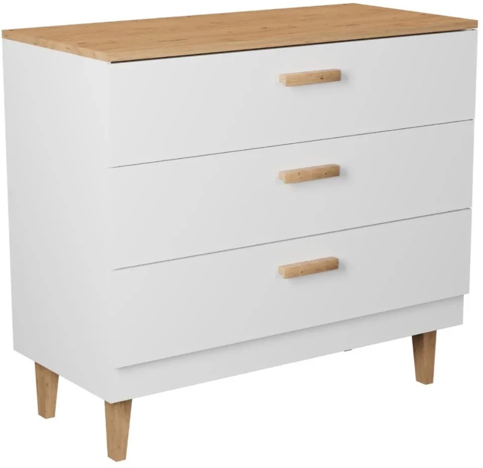 Komoda DENVER 100 biała/hikora KOCOT MEBLE