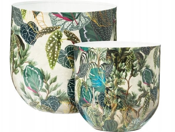 Metalowe osłonki na doniczki CATE, 2 sztuki