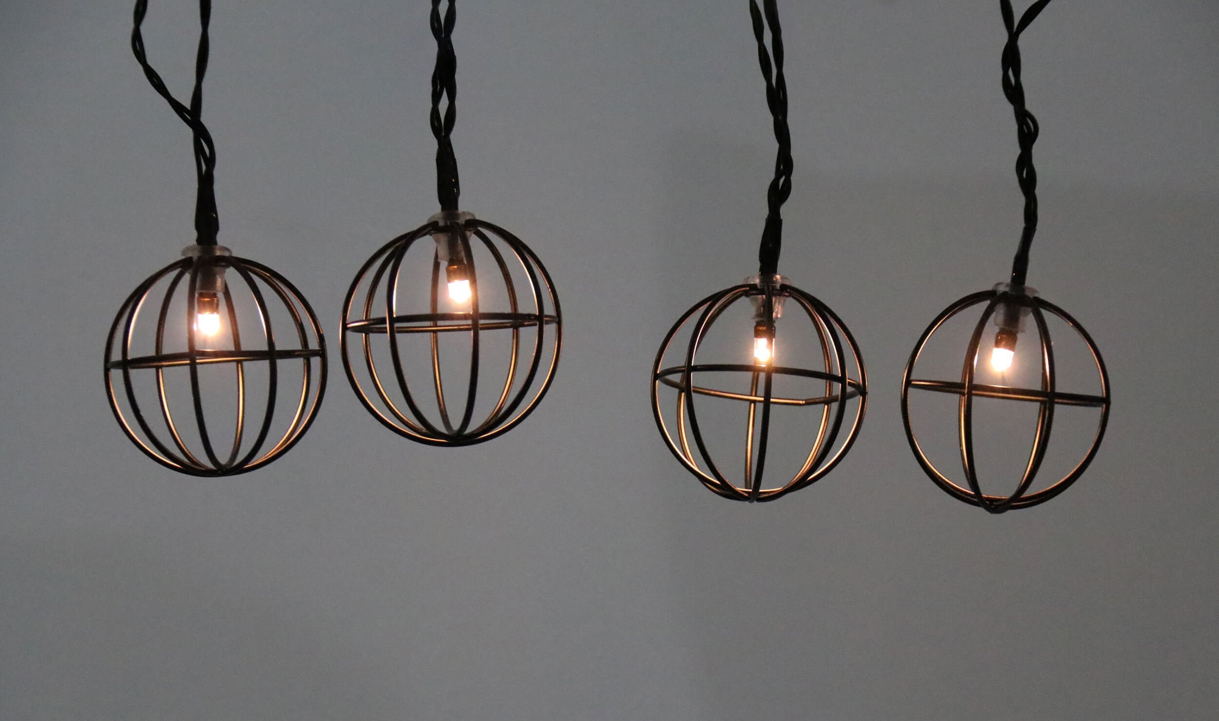 Polux Girlanda ze światełkami do sypialni czarna 10 LED 2,1m ciepła