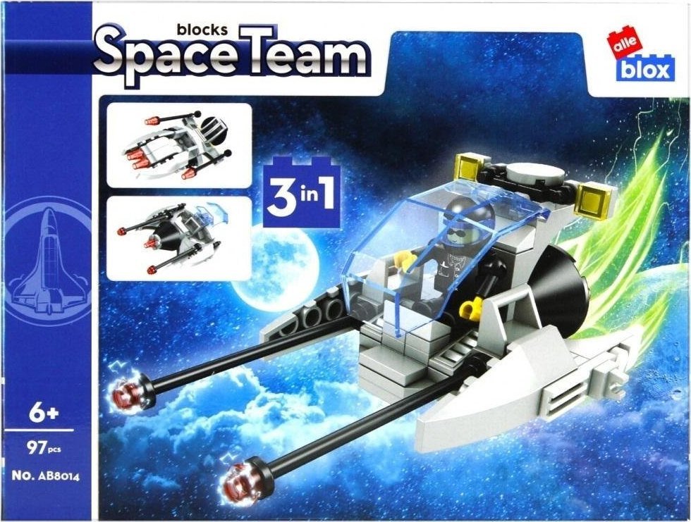 ALLEBLOX Klocki konstrukcyjne Space 97 elementów ALLEBLOX