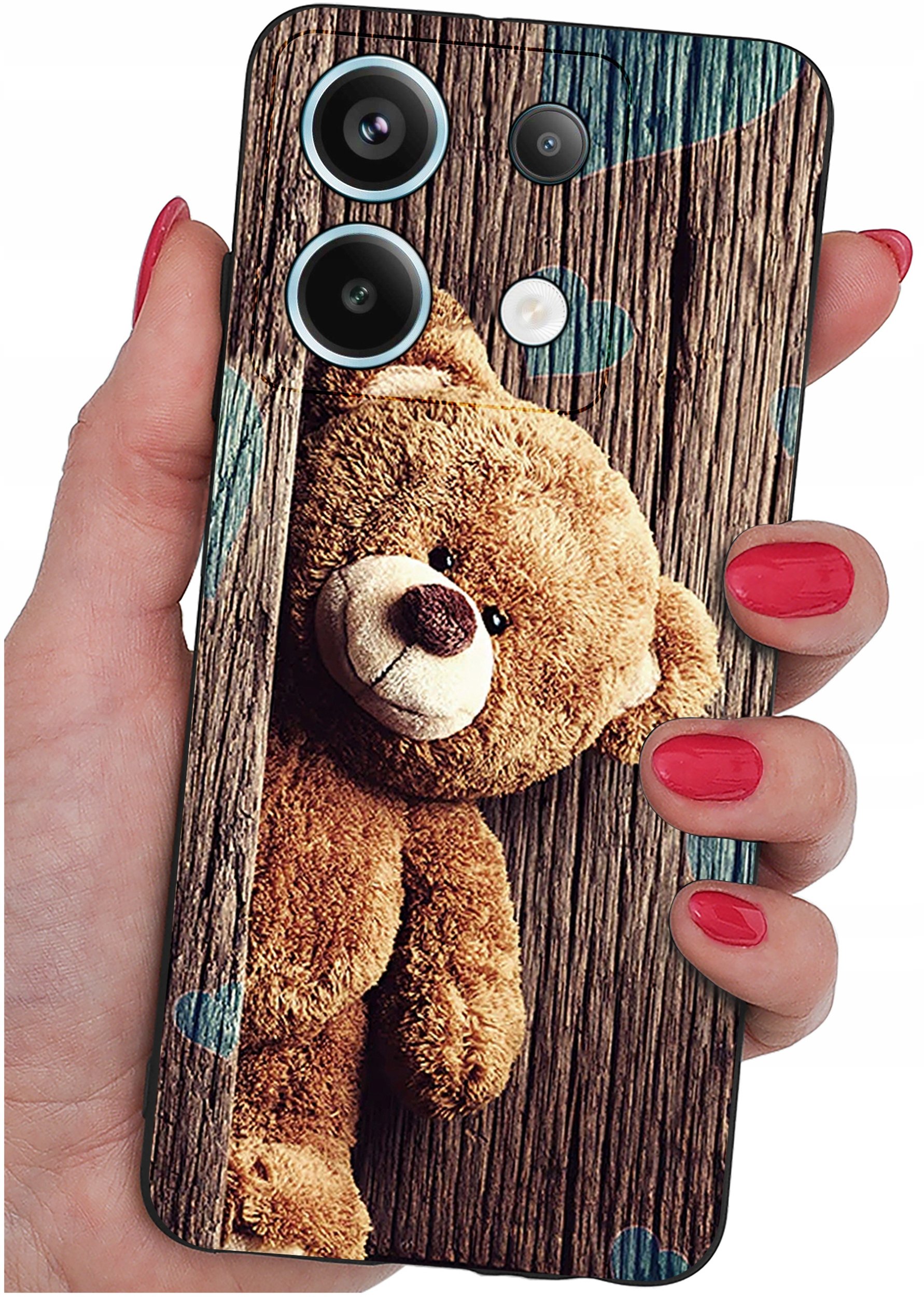 ETUI do Xiaomi Redmi Note 13 Pro 5G WZORY |SILIKONOWE MATT CASE +SZKŁO 9H