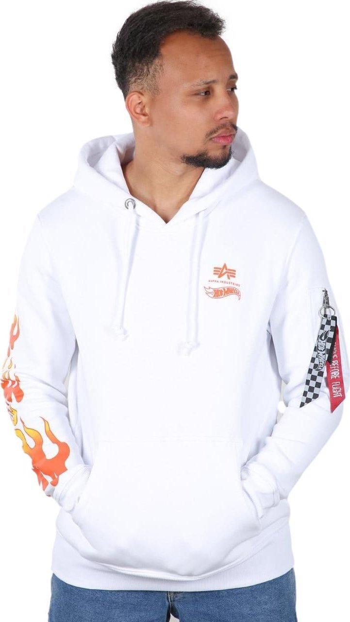Alpha Industries Bluza z kapturem Alpha Industries Hot Wheels Flame 116345-09 S