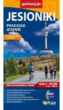 Mapa turystyczna - Jesioniki/Pradziad/Jesenik