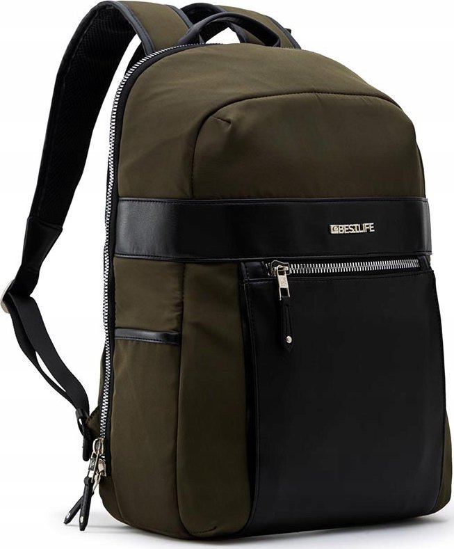 Plecak Bestlife Plecak na notebook 14,1", Alya, zielony, poliester, Bestlife