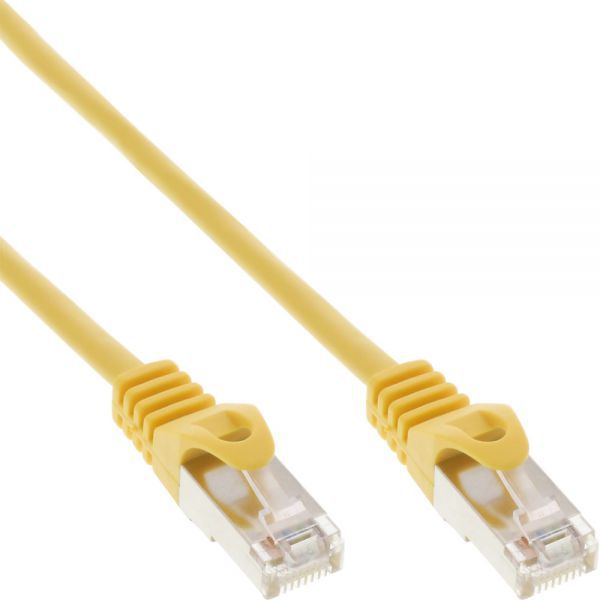 InLine Patchcord SF/UTP Cat.5e, żółty 0.3m (72533Y)