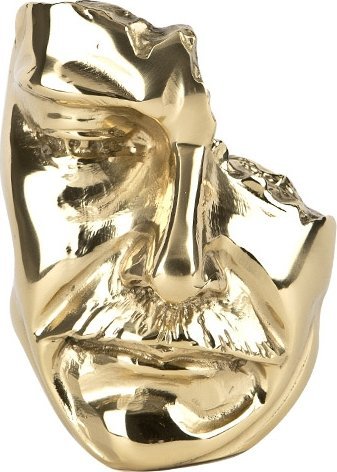 Witek Home Ozdoba z mosiądzu Twarz