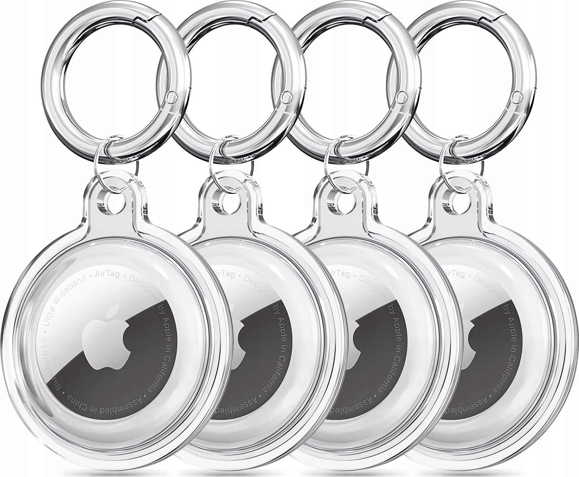 Etui Tech-Protect Icon Apple AirTag Clear [4 PACK]