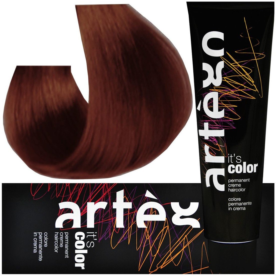 Artego Its Color Farba do włosów w kremie 150ml Ciemnozłoty Miedziany Blond (6.34-6GK)