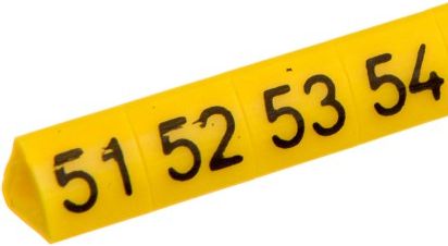 Ergom Oznacznik przewodów OZ-1 / 51-60 żółty 100szt. (E04ZP-01020201600)