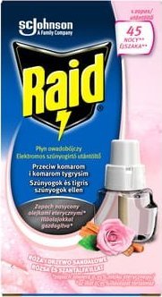 Raid płyn owadobójczy przeciw komarom o zapachu róży i drzewa sandałowego 27ml [101|24]
