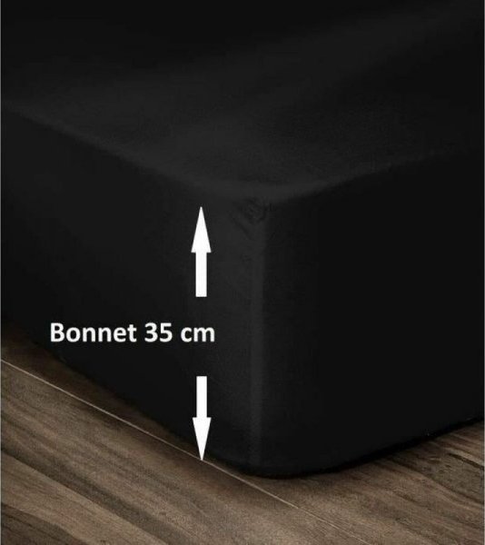 Lovely Home Dopasowane dolne prześcieradło Lovely Home Czarny 180 x 200