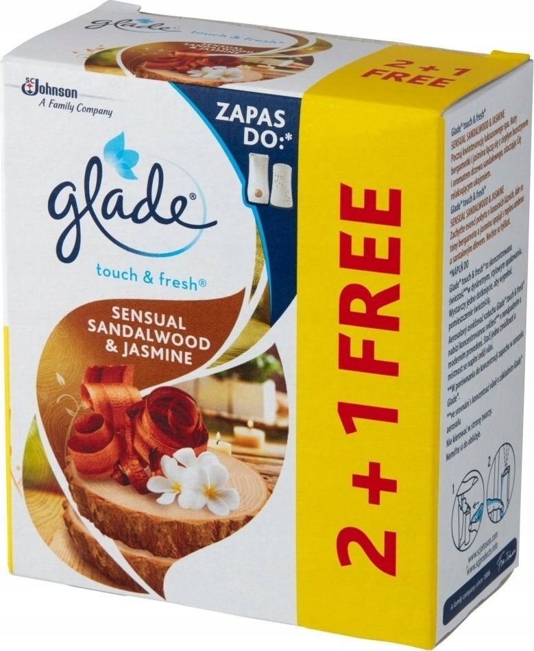 Glade Glade Wkład Odświeżacz 3X10Ml Drzewo Sandałowe