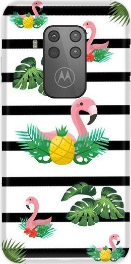 CaseGadget CaseGadget ETUI NADRUK FLAMINGI 2 MOTOROLA ONE ZOOM standard