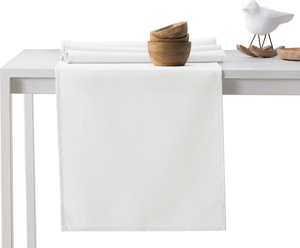 Decoking DecoKing bieżnik na stół bawełna BIAŁY SET 115x200+35x200