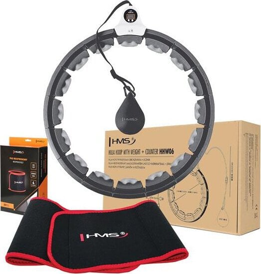 Zestaw hula hop HHW06 z piłką grawitacyjną i licznikiem HMS pas br163