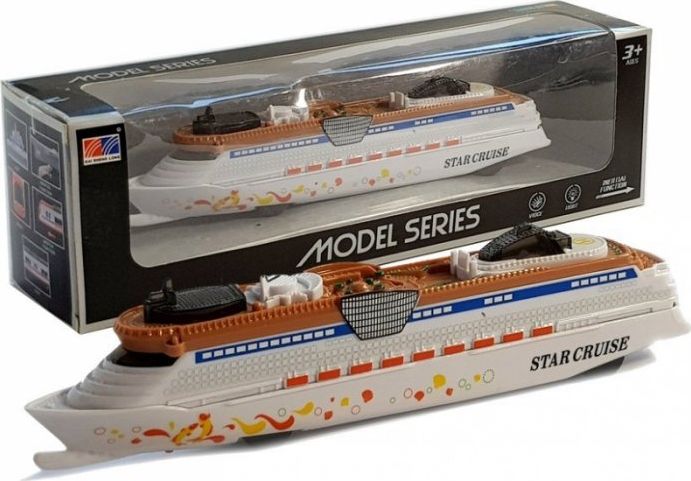 Lean Sport Import LEANToys Statek Okręt na Baterie ze Światłami i Dźwiękami