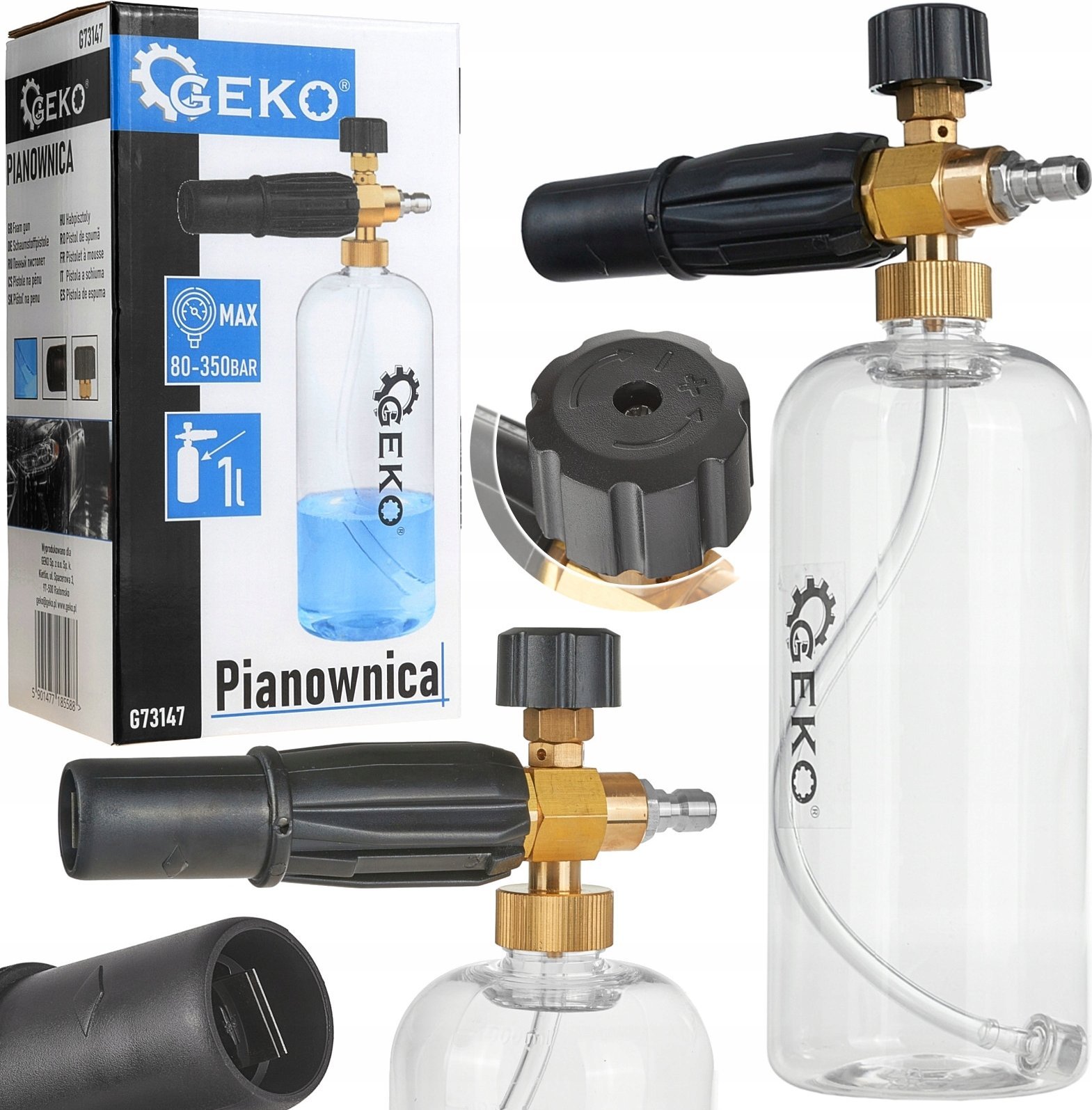 Geko Pianownica 1000ml na szybkozłącze (50)