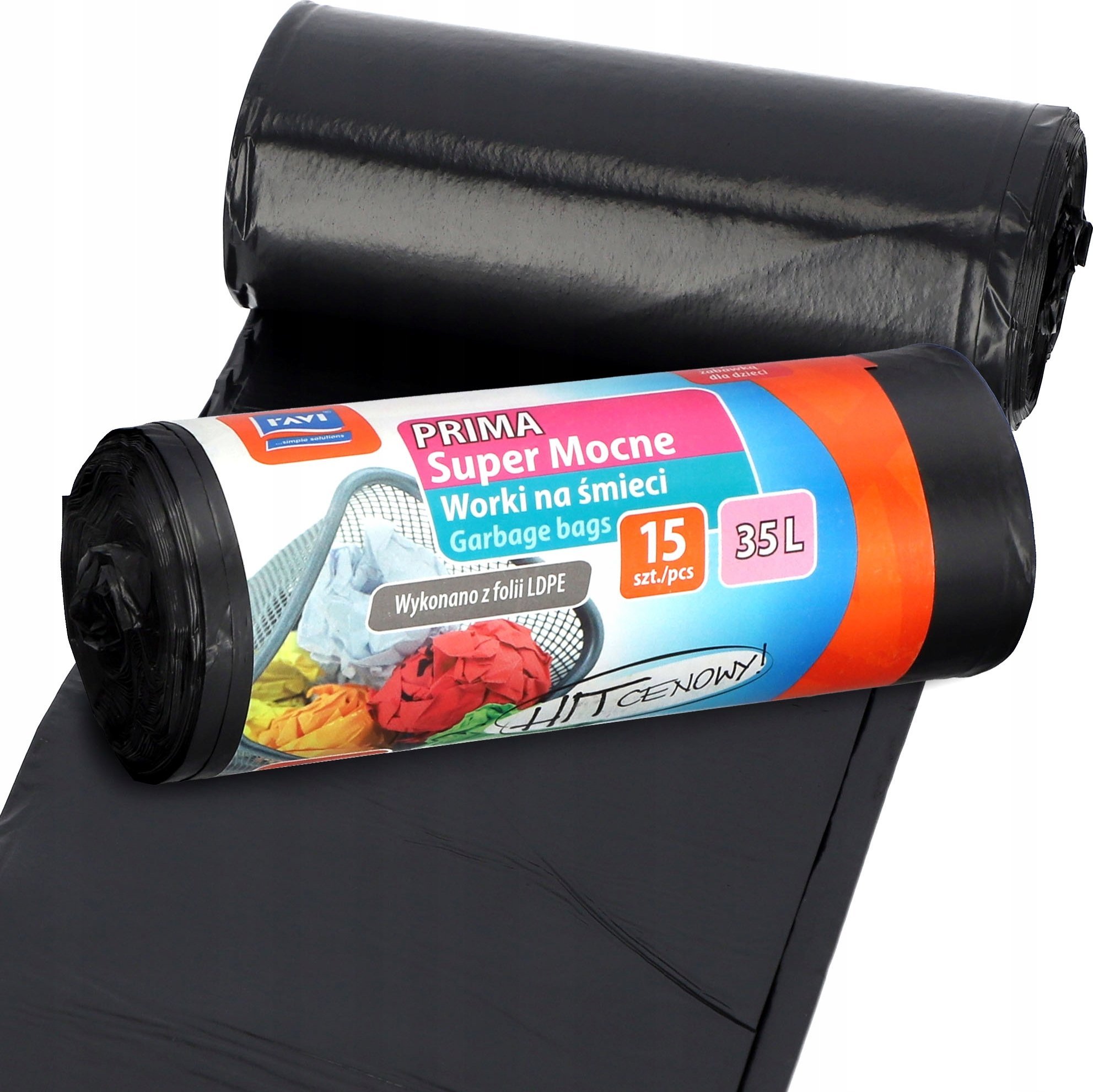 Kosz na śmieci Kadax Worki Na Śmieci Do Segregacji Mocne 35 L 15 szt