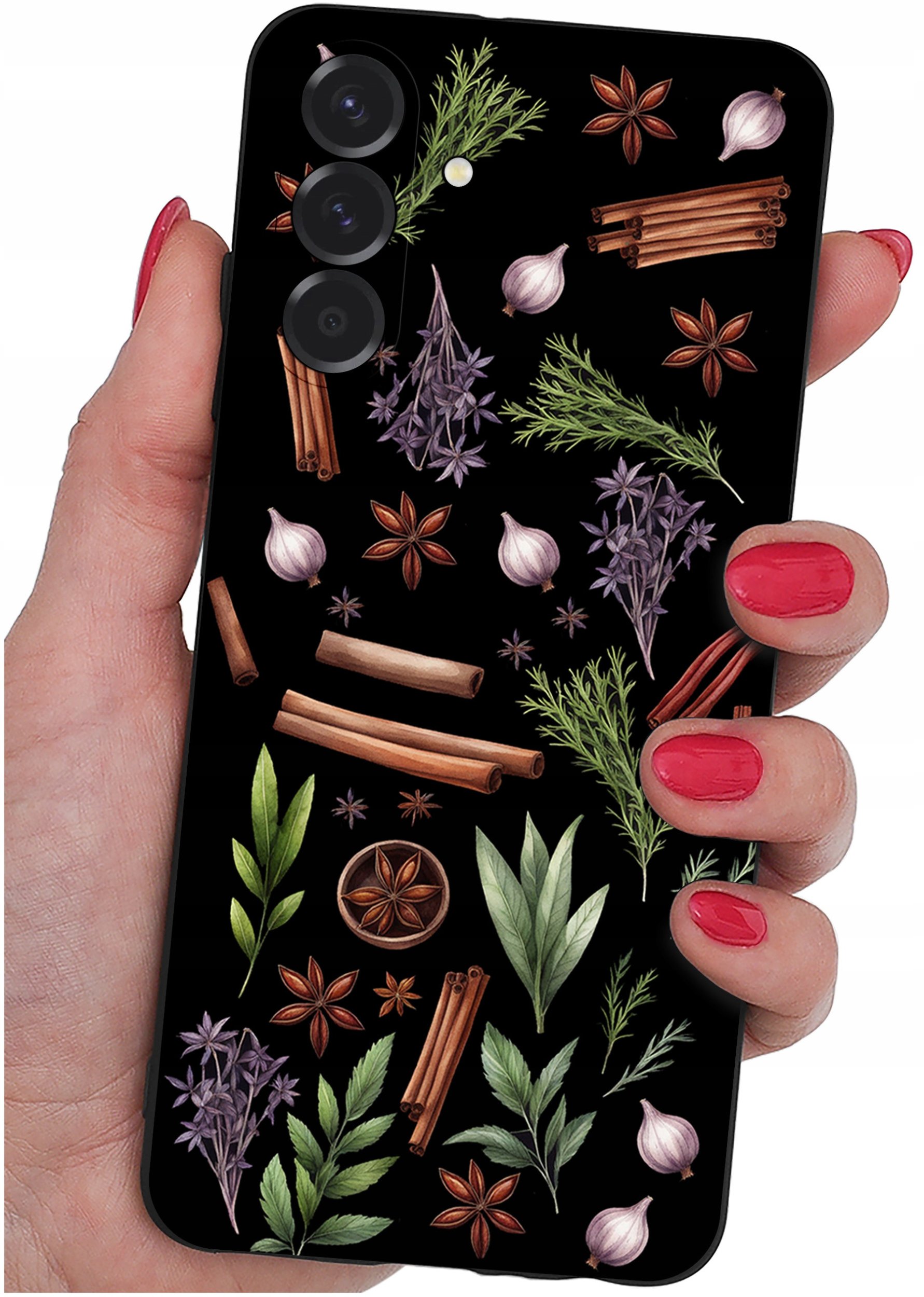 ETUI do Samsung A26 5G | WZORY | SILIKONOWE MATT CASE + SZKŁO 9H