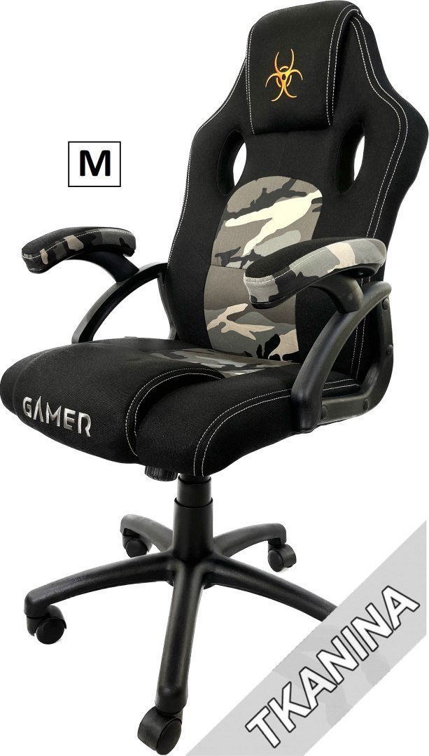 Krzesło biurowe Lugano Fotel obrotowy do biurka CARRERA M ARMY FABRIC