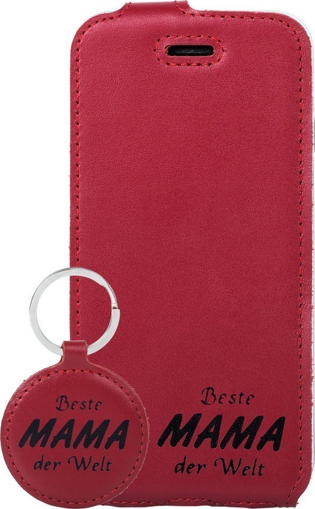 Surazo Futerał na telefon Flip case - Costa Czerwona - Czarna Beste Mama Samsung Galaxy S8