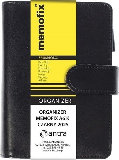 Organizer Memofix A6 K czarny