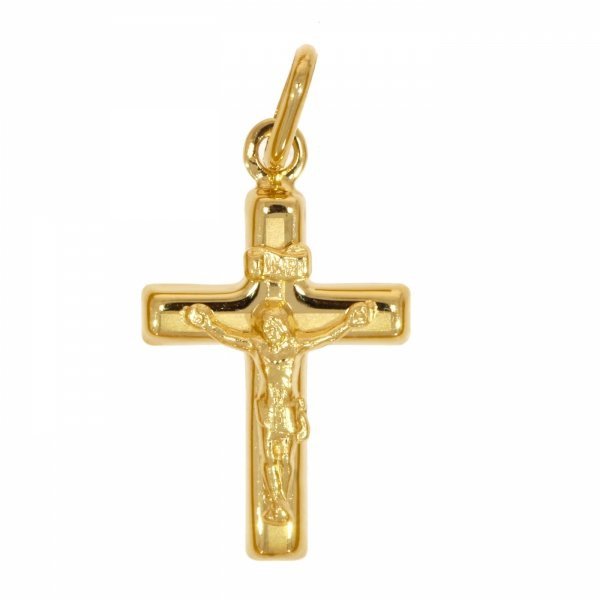 Złoty krzyżyk z wizerunkiem KR.00563 PR.585