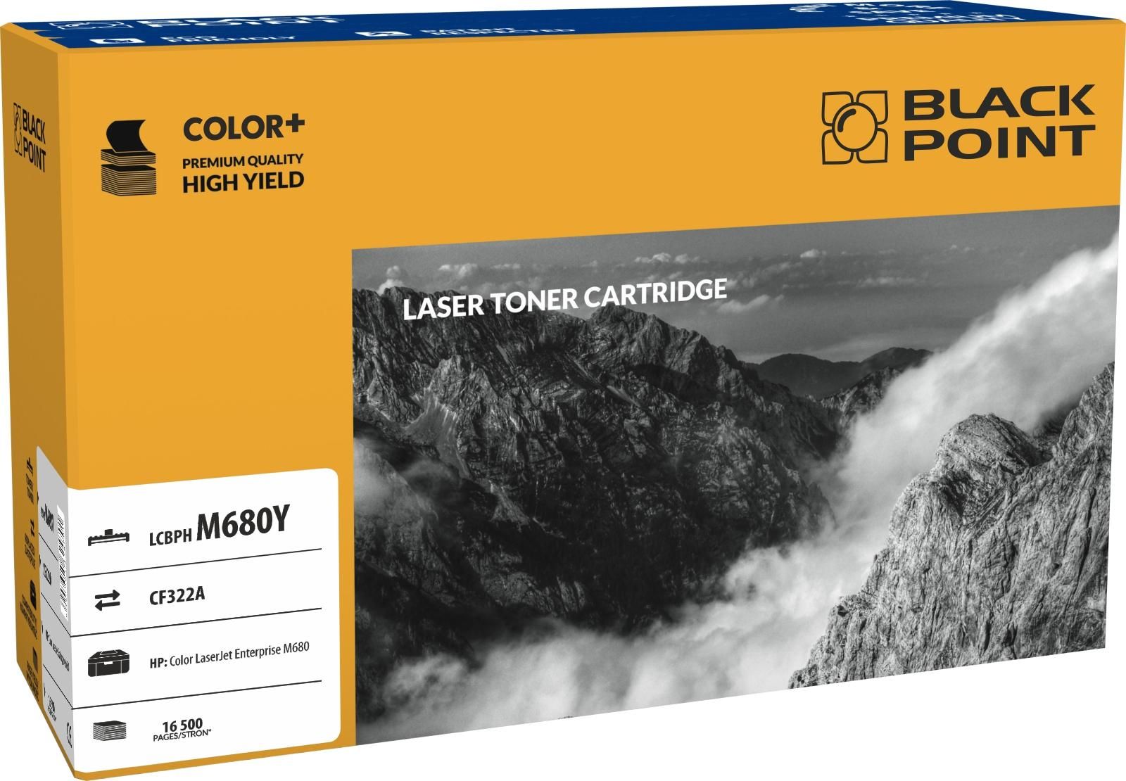 Toner Black Point LCBPHM680Y Yellow Zamiennik 653A (BLH680YBW)