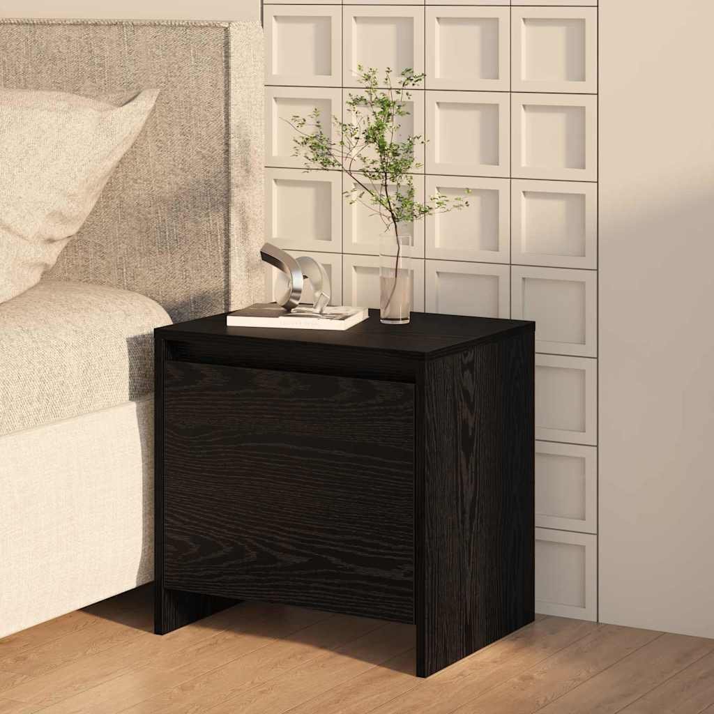 vidaXL Szafka nocna z czarnego dębu 45 x 34 x 44,5 cm