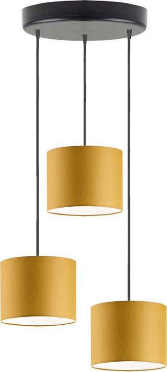 Lampa wisząca Lumes Regulowana lampa wisząca na czarnym stelażu - EX442-Pueblis - 18 kolorów Jasny Popiel